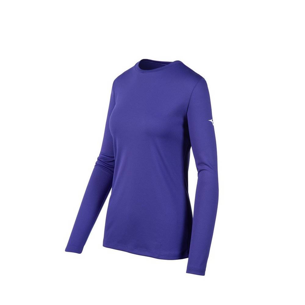 Mizuno Long Sleeve - Bayan Tişört - Mor Türkiye (TUDINQ-106)